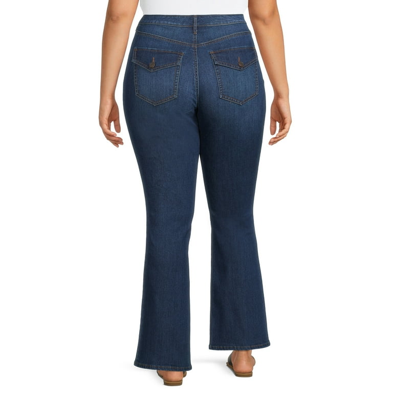 Terra & Sky Women's Plus Size Bootcut Jeans 