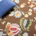 thumbnail image 6 of Safavieh Chelsea Hayleigh Bordered Wool Runner Rug, Brown, 2'6" x 12', 6 of 11