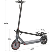 Electric Scooter Adults 350W Motor 19 MPH Top Speed 21Miles Range 8.5” Tires Foldable Lightweight E-Scooter with Dual Braking System App Control