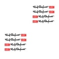 thumbnail image 3 of Wisewang 4Pcs Car Door Handle Sticker Decal 3D Auto Stickers Wrap Decor Letters Pattern Black 2Set, 3 of 6