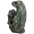 thumbnail image 4 of Northlight 32" Lighted Rock Waterfall Outdoor Garden Water Fountain, 4 of 6