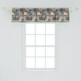 thumbnail image 2 of Ambesonne Moroccan Window Valance, Tunisian, 54" X 12", Dark Orange Slate Blue, 2 of 3