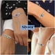 thumbnail image 3 of Silvora mujer corazón infinito pulsera sintética esmeralda piedra natal pulsera de plata esterlina regalo de cumpleaños para madre e hija - mayo, 3 of 8