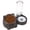 Grey, variant on Pet Feeder and Water Dispenser Removable Stainless Steel Bowl Automatic Water Dispenser Pet Feeder and Waterer for Cats Dogs 2 in 1 Elevated Bowl Set Self Feeding Cat Food Dispenser