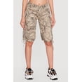 thumbnail image 3 of Women's Hunter Camo Drawstring Hem Cargo Bermuda Shorts, 3 of 4