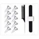 thumbnail image 1 of 10 Piezas Anillo de Metal para Separar el Cabello Herramientas para Separar y Recoger el Cabello Dedo de Uñas Retro con Peine de Acero Peine de Peinado Puntiagudo para Cosplay de Halloween, 1 of 5