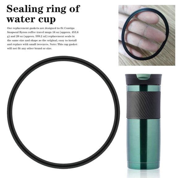 Replacement Rubber Lid Seal, Silicone Gasket for 16oz and 20oz Travel Mugs, Leak-Proof Lid Seals for Coffee Tumblers