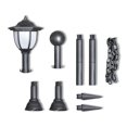 thumbnail image 2 of September garden lamp solar LED lamps with chain 2 2 poles, 2 of 4