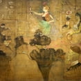 thumbnail image 2 of Toulouse-Lautrec, Henri de 20x20 White Modern Wood Framed Museum Art Print Titled - La Danza Moresca, 2 of 4