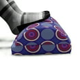 thumbnail image 5 of Geometric Foot Rest, Retro Inspired Symmetric Pattern with Abstract Rounds and Circles, Non-Slip Backing Adjustable Ergonomic Memory Foam Leg Support for Office, Dark Violet Multicolor, by Ambesonne, 5 of 5
