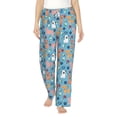 thumbnail image 2 of Goofa Cute Dog Printed Soft Pajama Pants for Women, Wide Leg Comfy Casual Lounge Yoga Pants-Medium, 2 of 9