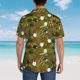 thumbnail image 4 of Balery Gnomes Playing in the Garden Camisas hawaianas de manga corta para hombre, camisas playeras de corte holgado, camisas de vacaciones con botones,XX-Large, 4 of 7