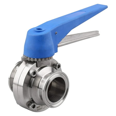 

Butterfly Valve with Blue Trigger Handle Stainless Steel 304 -Clamp (1.5 Inch Clamp Butterfly Valve)