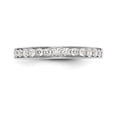 thumbnail image 4 of Solid 14K White Gold Diamond Wedding Band Ring Size 5.5 (.325 cttw.), 4 of 8