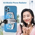 thumbnail image 5 of K4 Mobile Phone Cooler Radiator Semiconductor Dual Cooling Temperature Display Fan Radiator, 5 of 8