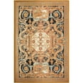 thumbnail image 2 of Unique Loom Outdoor Traditional Collection Area Rug - Royal (5' 3" x 8' Rectangle Black Gold Brown/Red), 2 of 9