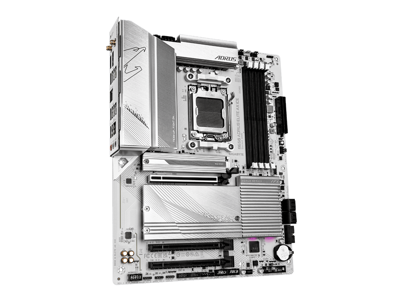 Aorus B650 AORUS ELITE AX ICE Gaming Desktop Motherboard - AMD B650 Chipset - Socket AM5 - ATX (b650aoruseliteaxice)