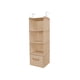 thumbnail image 1 of Organizador de ropa Inteprter colgante multicapas 4 capas Beige, 1 of 6