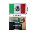 thumbnail image 4 of 2 parches de bandera de México AliPlus bordados tácticos militares morales parche gancho y bucle, 4 of 8