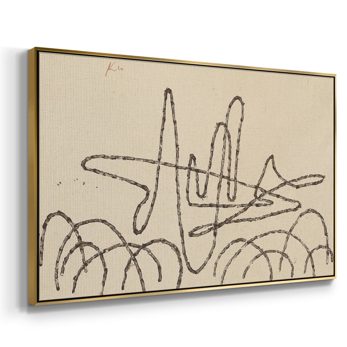 Vintage Landscape-CCLXVI By Wexford Home Framed in Gold Wood Gallery Wrapped Canvas 17 in. x 25 in.