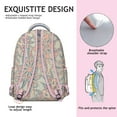 thumbnail image 5 of Paisley Gift Backpack - Durable Waterproof College Bookbag, Trendy School Backpack for Teens & Adults, Fashionable Paisley Print Design for Commute, 5 of 6