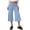 Blue-B#4053BB, variant on Hearthz Gauchos Pants for Women Floral Palazzo Culotte Womens Fold Over Capri Pants Flowy Low Rise Capri Pants for Women