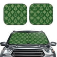 thumbnail image 6 of Lsque Christmas (2) 2 PCS Windshield Sun Shade | CarFoldable Window Covers | Car Accessories Reflect UV for Universal Cars SUV Truck | Small, 6 of 7