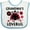White and Blue, variant on Inktastic Valentine's Day Grandma's Lovebug Girls Baby Bib