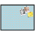 thumbnail image 2 of PinPix 40x30 Custom Cork Bulletin Board Bule Polka Dot Poster Board Has a Fabric Style Canvas Finish, Framed in Bule Polka Dot, by ArtToFrames (PinPix-341), 2 of 6