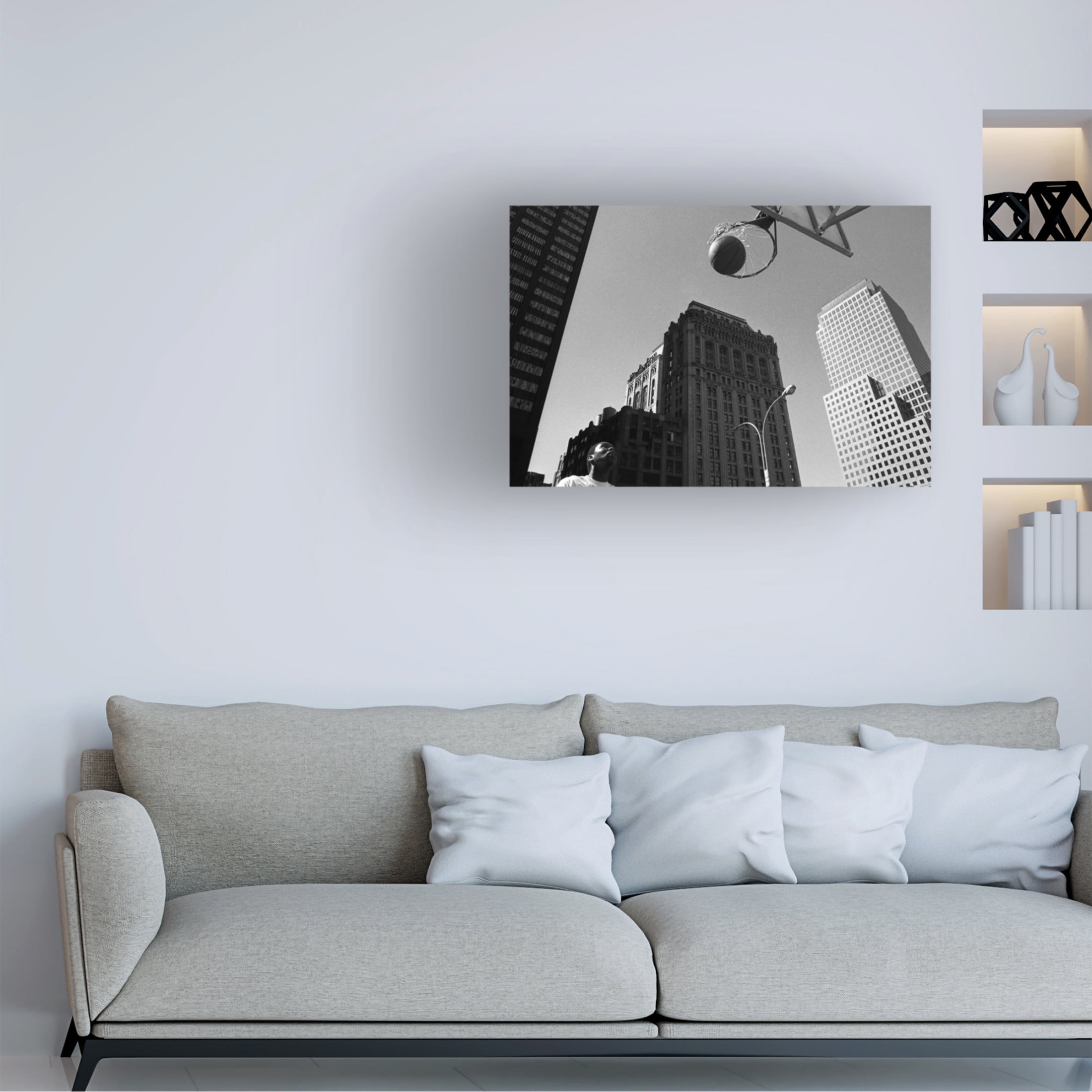 Canvas Wall Art - Dieter Matthes 'The Ball From The Series Qaloneq ' Wall Art for Living Room, Bedroom, or Office Décor by Trademark Fine Art - 47 x 30 Inches