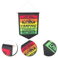 thumbnail image 2 of MasteelfCA Portable Triangle Hanging Banner Decorative Banner Camping Banner Camping Hanging Flag, 2 of 8