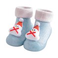 thumbnail image 5 of Fshinging Toddler Rubber Sole Anti- Socks Shoes Christmas 3D Cartoon Prewalker Slippers Sneakers, 5 of 5