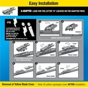 (2 pack) (2 pack) Rain-X Silicone Endura Premium All-Weather 26 Windshield Wiper Blade