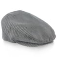 thumbnail image 2 of Walrus Hats Clubhouse Black & White  Plaid Linen Ivy Cap - Lightweight Men's Golf Flat Cap, Breathable Plaid Drivers Hat with Snap Brim, 2 of 6