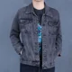thumbnail image 3 of Chaqueta vaquera con botones para hombre, chaqueta vaquera holgada de color negro para invierno, moda, talla grande, entrega rápida, precio económico, elegante Y2k G, 3 of 5