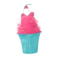 thumbnail image 2 of Disfraz de cupcake con sombrero, traje de poliéster para cosplay, ideal para cumpleaños y fiestas de disfraces., 2 of 7