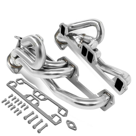 For 1992 to 1995 Dodge Dakota 5.2L / Ram Truck 1500 / 2500 / 3500 5.9L V8 Pair Stainless Steel Shorty Exhaust Manifold Header 93