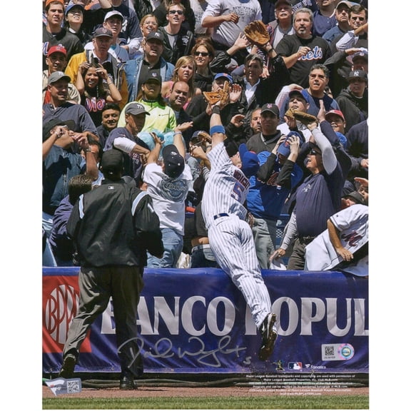 Collectible David Wright New York Mets Autographed 8" x 10" Catch into the Stands Photograph - Fanatics Authentic Certified