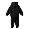 thumbnail image 3 of HAYIMI Boys Girls Halloween Skeleton Printed 2 Piece Outfit Set, Long Sleeve Hooded Sweatshirt with Graphic Joggers Pants, Kids Holiday Loungewear Tracksuit Clothes Sets, 3 of 5