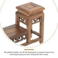 thumbnail image 5 of NUOLUX Indoor Plant Stand Wooden Flower Vase Stand for Room 5.62X4.91X2.36in 1Pcs, 5 of 8
