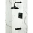 thumbnail image 2 of Kingston Brass KB6140AX Revival Single-Handle Pressure Balanced Tub and Shower Faucet, Matte Black, 2 of 7