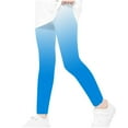 thumbnail image 6 of SGFCWSX Girls Yoga Leggings Slim High Waisted Pants Kids Soft Gradient Legging Pants Light Blue Size 7 Years, 6 of 6