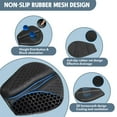 thumbnail image 4 of Shake Rider Cushion - Motorcycle Seat Cushion, Gel 3D-Honeycomb, Shock Absorption Not Stuffy,Protecting Sensitive Areas,Relief No More Tailbone Soreness,Ride 3X Longer,Discomfort on Long Rides, 4 of 8