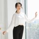 thumbnail image 2 of Blusa de baile moderna suelta para mujer, top con ombligo, ropa de baile corta, camiseta de manga larga con cintura expuesta, moda para mujer, 2 of 5