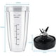 thumbnail image 2 of Piezas de repuesto de licuadora para Ninja, taza de 24 oz 7 cuchilla extractora de aletas, para Nutri Ninja Auto IQ BN801 SS101 BL480-30 BL641, 2 of 6