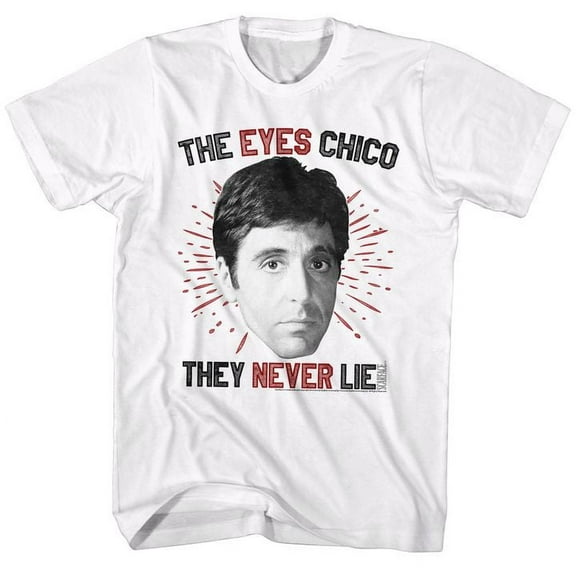 Scarface Eyeschico White Adult T-Shirt 5Xl