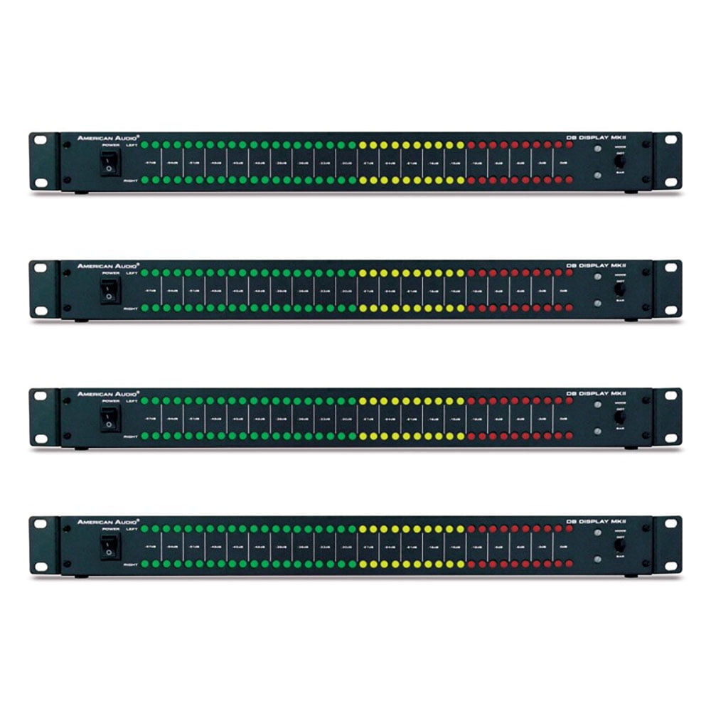 American Audio MKII DB Sound Volume LED Display Monitor for Amp Rack (4