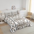 thumbnail image 3 of Erosebridal Bohomian Damask Bedding King Comforter Set, Aztec Floral Down Comforter, Geometric Decor, Ultra Soft, 3 of 7