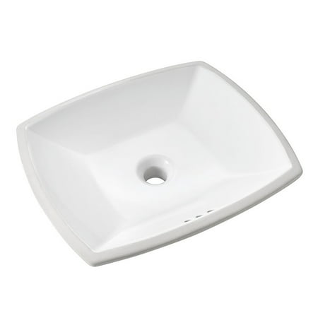 American Standard 0545 000 020 Edgemere 18 1 2 W Rectangular Undermount Bathroom Sink