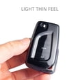 thumbnail image 3 of 1Pcs Black Transparent Flip Car Key Fob Case Cover For Toyota For RAV4 For Camry, 3 of 10
